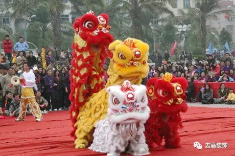 蘇州志高裝潢 元宵節目舞獅子