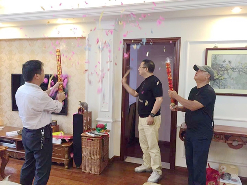恭喜志高裝潢客戶海上壹品左總家開工大吉！